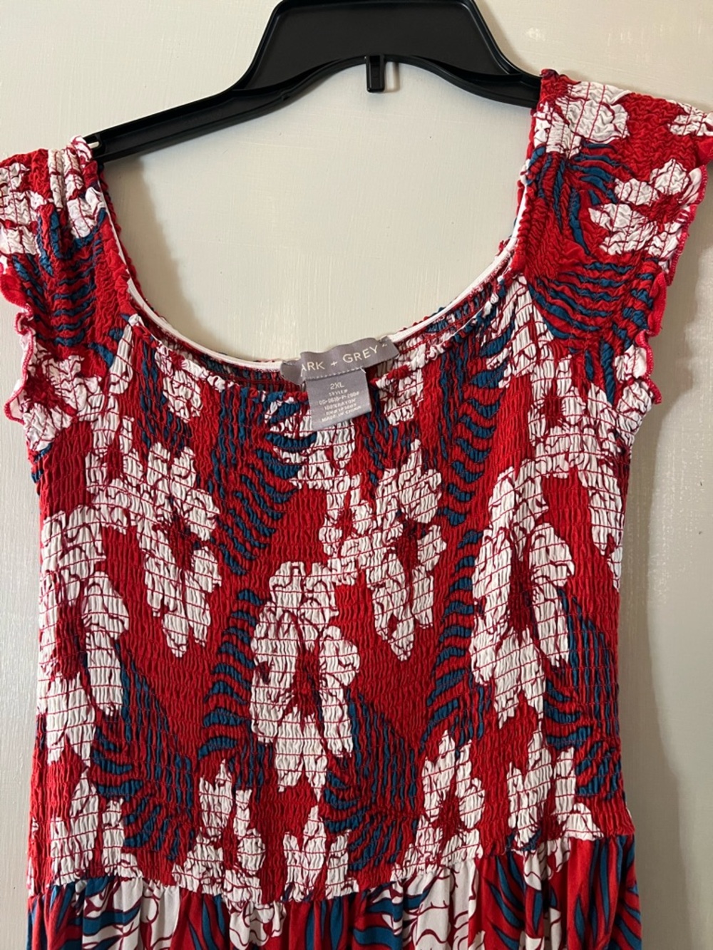 Red Floral maxi dress